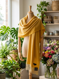 Golden Sun Alpaca Shawl